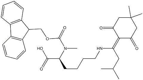 Fmoc-N-Me-Lys(ivDde)-OH Structure