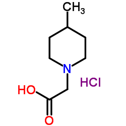 (4-METHYLPIPERIDIN-1-YL)ACETIC ACID HYDROCHLORIDE Structure