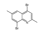 4,8-Dibromo-2,6-dimethylquinoline Structure