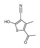 5-乙酰基-2-羟基-4-甲基噻吩-3-甲腈结构式