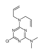 6-chloro-4-N,4-N-dimethyl-2-N,2-N-bis(prop-2-enyl)-1,3,5-triazine-2,4-diamine结构式