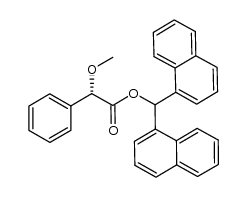 (S)-di(naphthalen-1-yl)methyl 2-methoxy-2-phenylacetate Structure
