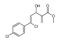 methyl (Z)-5-chloro-5-(4-chlorophenyl)-3-hydroxy-2-methylidenepent-4-enoate Structure