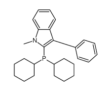 dicyclohexyl-(1-methyl-3-phenylindol-2-yl)phosphane Structure