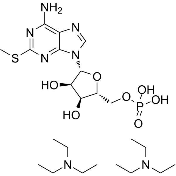 2-Methylthio-AMP diTEA结构式