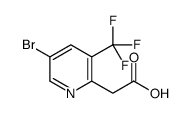 2-[5-bromo-3-(trifluoromethyl)pyridin-2-yl]acetic acid Structure