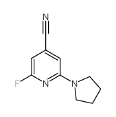 2-Fluoro-6-(pyrrolidin-1-yl)isonicotinonitrile Structure