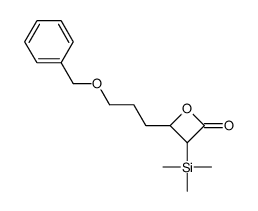 4-(3-phenylmethoxypropyl)-3-trimethylsilyloxetan-2-one结构式