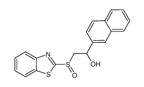 2-benzothiazolyl 2-(2-naphthyl)-2-hydroxyethyl sulfoxide Structure