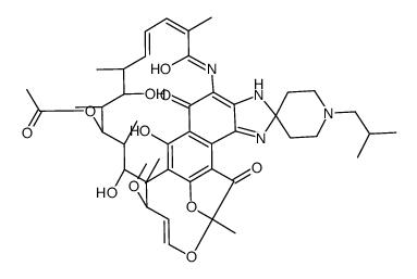 25-O-脱乙酰基-23-O-乙酰基利福布汀结构式