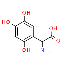 AMINO-(2,4,5-TRIHYDROXY-PHENYL)-ACETIC ACID结构式