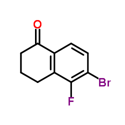 6-Bromo-5-fluoro-3,4-dihydro-1(2H)-naphthalenone Structure