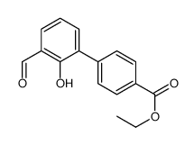 ethyl 4-(3-formyl-2-hydroxyphenyl)benzoate Structure