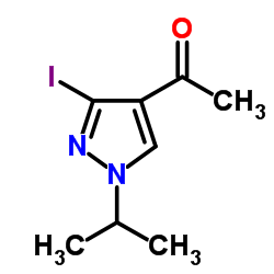 1-(3-iodo-1-isopropyl-1H-pyrazol-4-yl)ethanone Structure