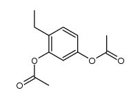 4-ethyl-1,3-phenylene diacetate结构式