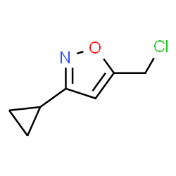 Isoxazole, 5-(chloromethyl)-3-cyclopropyl- (9CI)结构式