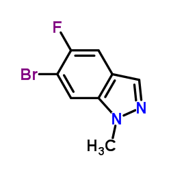 6-溴-5-氟-1-甲基-1H-吲唑结构式