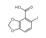 5-iodobenzo[d][1,3]dioxole-4-carboxylic acid结构式