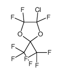 4-chloro-4,5,5-trifluoro-2,2-bis(trifluoromethyl)-1,3-dioxolane结构式