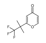 2-(1,1,1-trifluoro-2-methylpropan-2-yl)-4H-pyran-4-one Structure