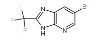 6-溴-2-三氟甲基-3H-咪唑并[4,5-b]吡啶结构式