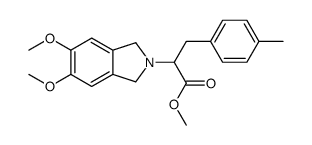 methyl 2-(5,6-dimethoxy-1,3-dihydroisoindol-2-yl)-3-(4-methylphenyl)propanoate Structure