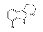 3-(7-bromo-1H-indol-3-yl)propan-1-ol结构式