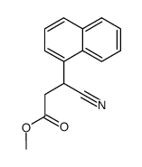 methyl 3-cyano-3-(naphth-1-yl) propionate Structure