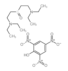 2-[2-(diethylamino)ethylsulfinyl]-N,N-diethylethanamine,2,4,6-trinitrophenol结构式