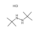 N,N'-di-tert-butylhydrazine hydrochloride结构式