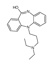 5-[3-(Diethylamino)propyl]-5,10-dihydro-11H-dibenzo[b,e][1,4]diazepin-11-one结构式