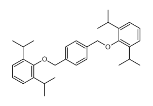 2-[[4-[[2,6-di(propan-2-yl)phenoxy]methyl]phenyl]methoxy]-1,3-di(propan-2-yl)benzene结构式