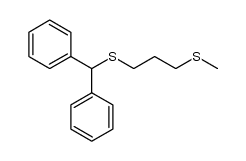 benzhydryl(3-(methylthio)propyl)sulfane结构式
