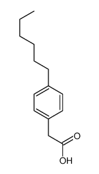 2-(4-hexylphenyl)acetic acid Structure