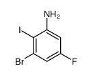 3-Bromo-5-fluoro-2-iodoaniline Structure