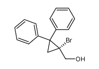[(+)-1-Brom-2,2-diphenyl-cyclopropyl]-carbinol结构式