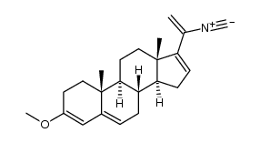 20-Isocyano-3-methoxypregna-3,5,16,20-tetraene Structure