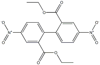 4,4'-二硝基[1,1'-联苯] -2,2'-二羧酸二乙酯结构式