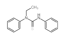 Thiourea,N-ethyl-N,N'-diphenyl-结构式