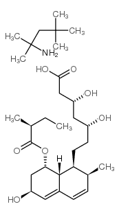 普伐他汀-1,1,3,3-四甲基丁基胺结构式