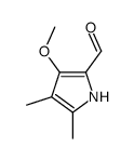 Pyrrole-2-carboxaldehyde, 3-methoxy-4,5-dimethyl- (8CI) structure