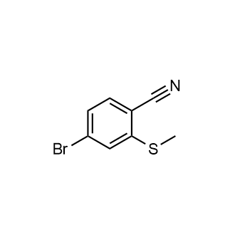 4-Bromo-2-(methylthio)benzonitrile Structure