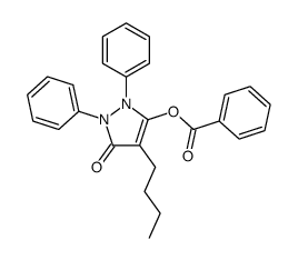 (4-butyl-5-oxo-1,2-diphenylpyrazol-3-yl) benzoate Structure