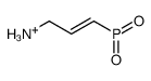 3-aminoprop-1-enyl-hydroxy-oxophosphanium Structure