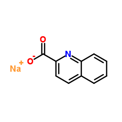 Sodium 2-quinolinecarboxylate structure