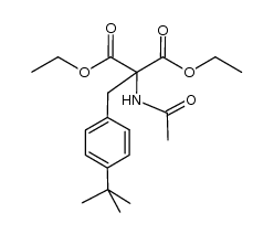 diethyl 4-(tert-butyl)benzyl-acetamidomalonate Structure