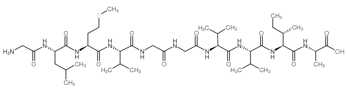 Amyloid β-Protein (33-42) trifluoroacetate salt Structure