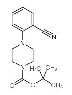 4-(2-氰基苯基)哌嗪-1-羧酸叔丁酯结构式