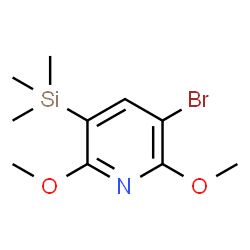 5-Bromo-2,6-dimethoxy-3-(trimethylsilyl)pyridine Structure
