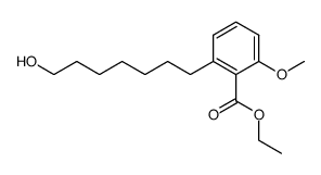 ethyl 6-(7-hydroxyheptyl)-2-methoxybenzoate结构式